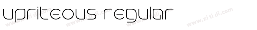 upriteous regular字体转换 upriteous regular字体转换